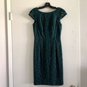 Teal Lace Cocktail Dress